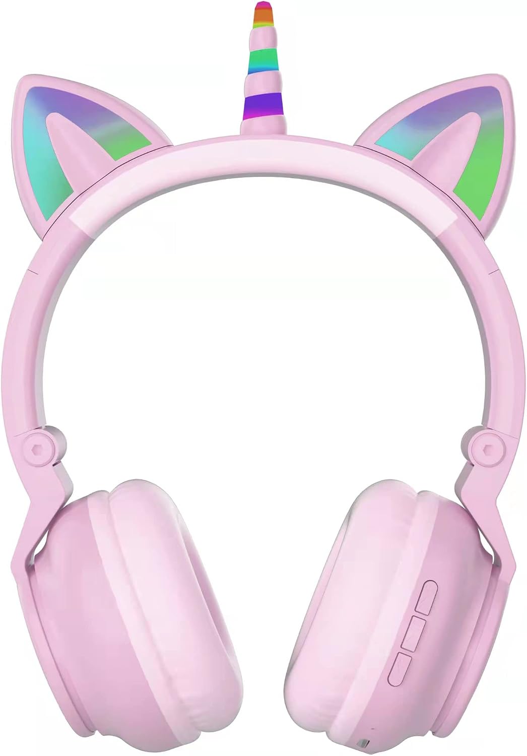 Einhorn Kopfhörer Bluetooth, Kabellos Over-Ear Headset mit LED-Beleuchtung, Stereo Sound, Mikrofon.
