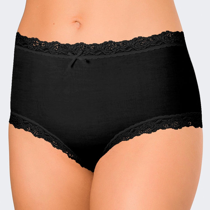 Nina von C. Damen-Taillenslip 3er-Pack Modal Schwarz 38, Schwarz 38