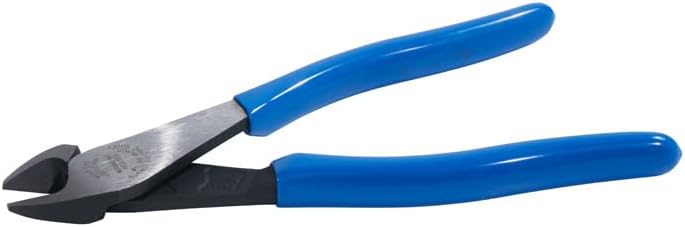 KLEIN TOOLS Robuster Diagonal-Elektronikseitenschneider, hohe Hebelwirkung, 20,5 cm, Seitenschneider