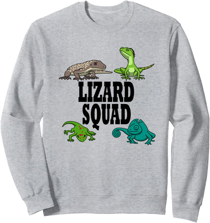 Eidechse Gecko Team Lizard Squad Reptilien Sweatshirt