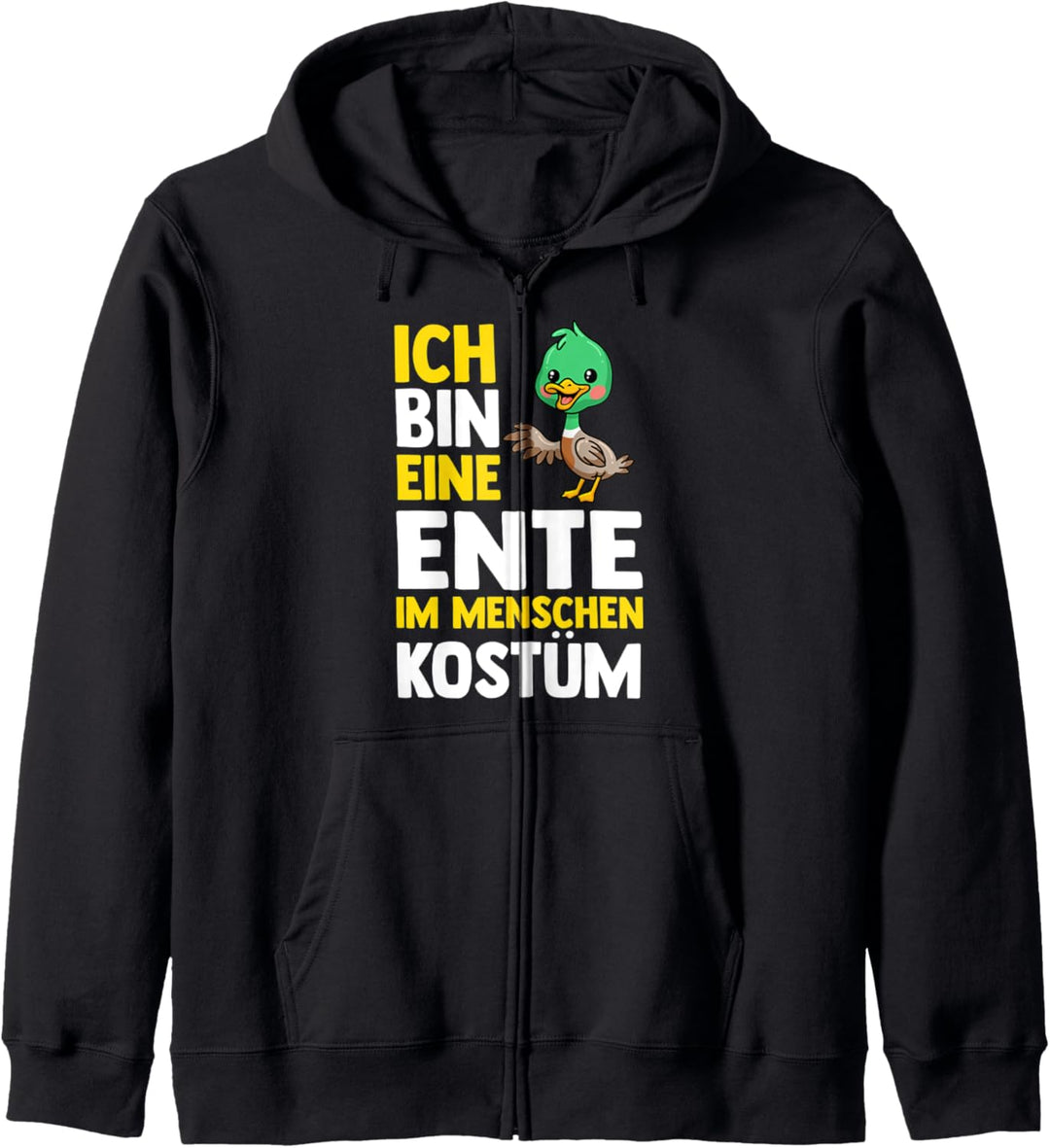 Ente im Menschen Kostüm Kapuzenjacke