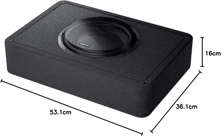 Hertz MPBX 250 S2 – 25-cm Gehäuse-Subwoofer, 500W RMS, 2Ω, 25–400 Hz Frequenzgang, Schwarz, Plug-and