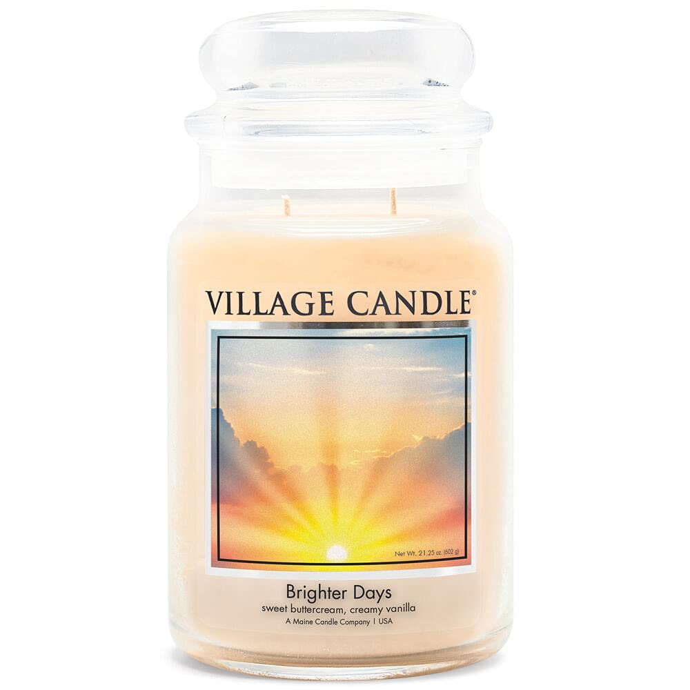 Village Candle Duftkerze im Glas "Brighter Days", gross, 740 g