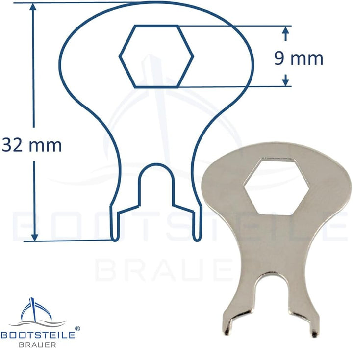 25 Stück LOXX® Oberteil Knopf mit grosser Griffkappe, Standardscheibe für Material bis 2,5 mm - Mess