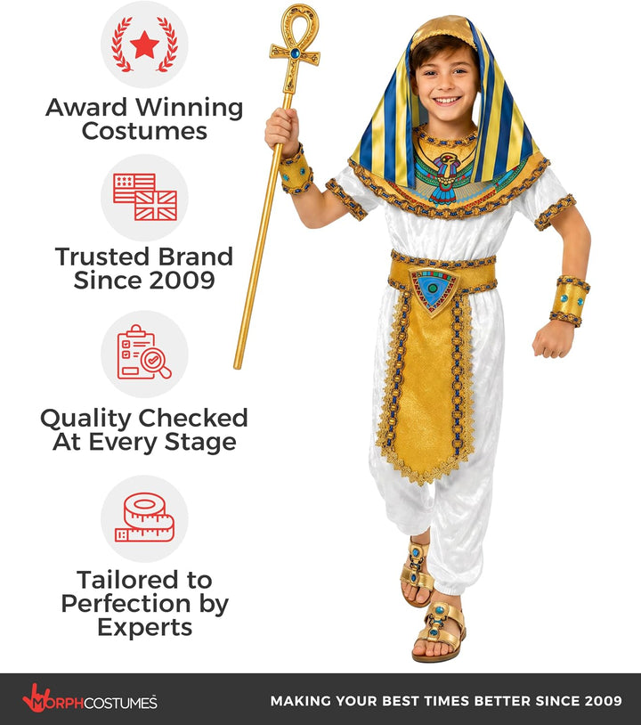 Fun Shack Kostüm Pharao Kinder, Pharao Kostüm Kinder, Kostüm Ägypter Kinder, Ägypten Kostüm Kinder,