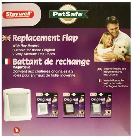 Petsafe Staywell Ersatzklappe für Hundetüren der 700 Serie M Durchsichtig, M Durchsichtig