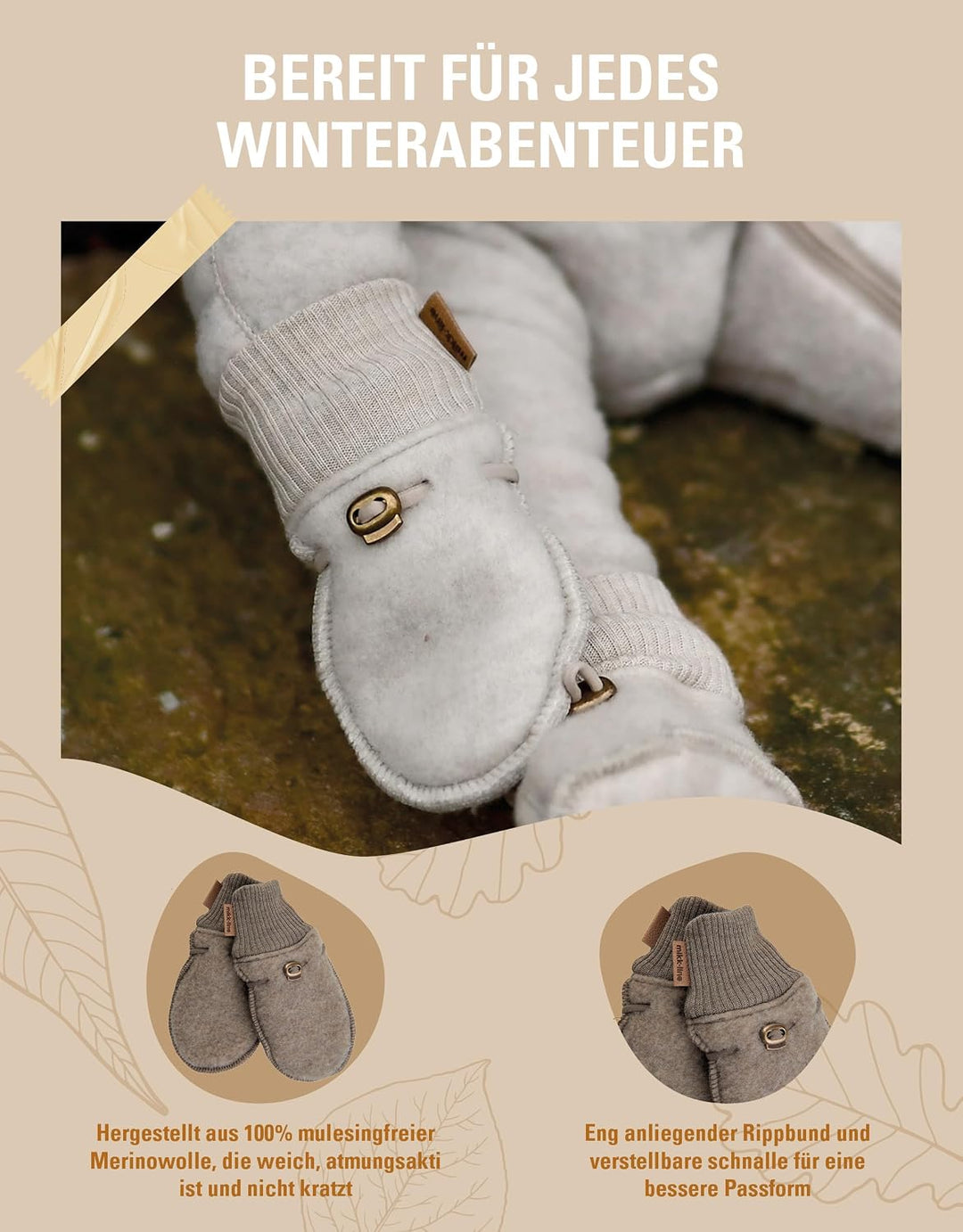 Mikk-line Wolle Handschuhe Baby – Babyhandschuhe &amp; Kinderhandschuhe in – Fäustlinge Baby &amp; Handschuh