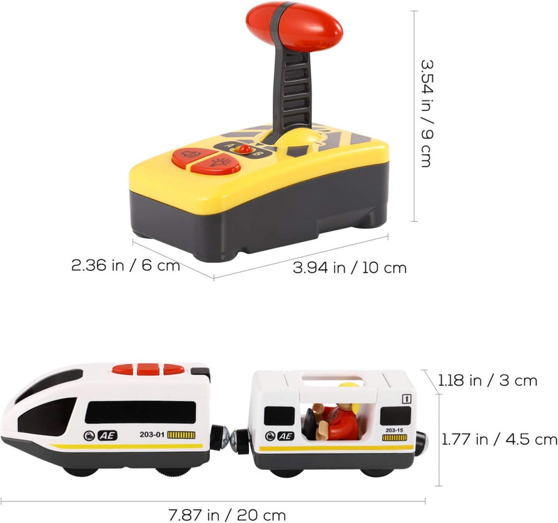 NUOBESTY RC Elektrozug Spielzeug Mini Fernbedienung Kinder Eisenbahn Spielzeug Knopf RC Fahrzeug Ler