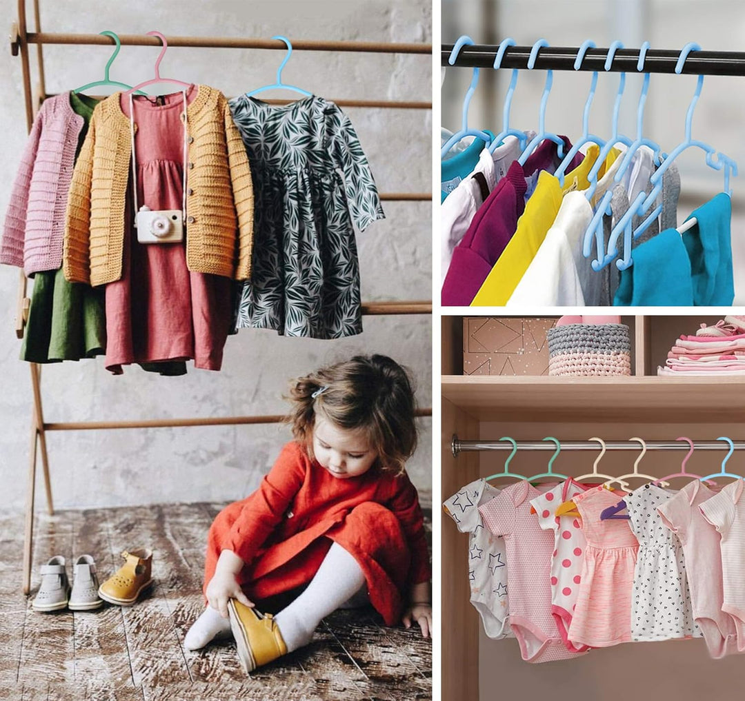 ilauke Kleiderbügel Kinderkleiderbügel 36 STK. Baby Kleiderbügel Hangers Aufbewahrung Kleiderbuegel