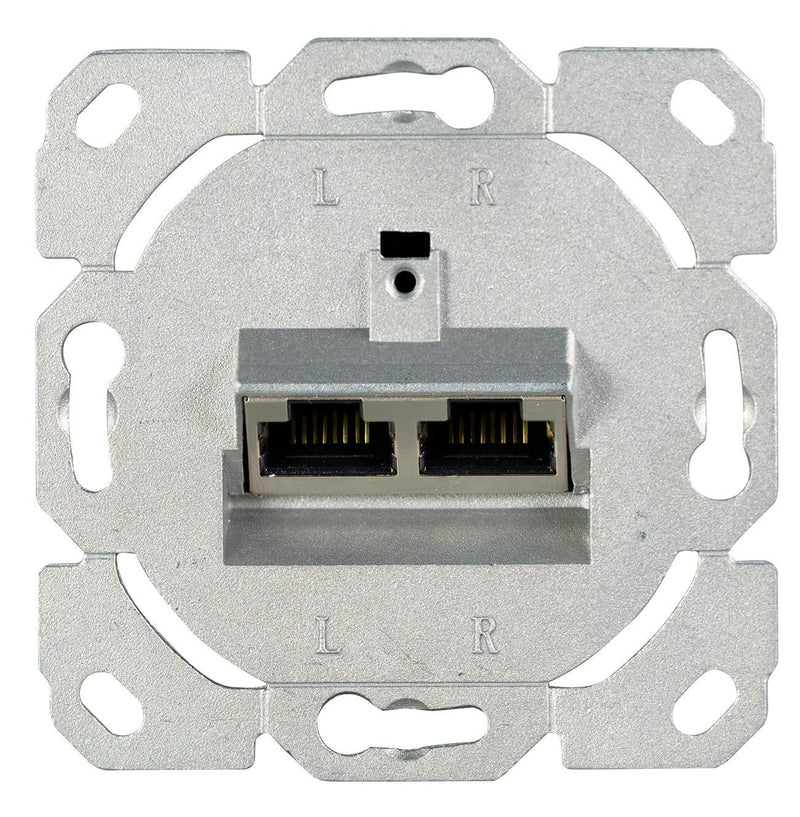 BIGtec 20 x Netzwerkdose CAT6a LAN Dose universal Aufputzdose Unterputzdose Kabelkanal für Verlegeka