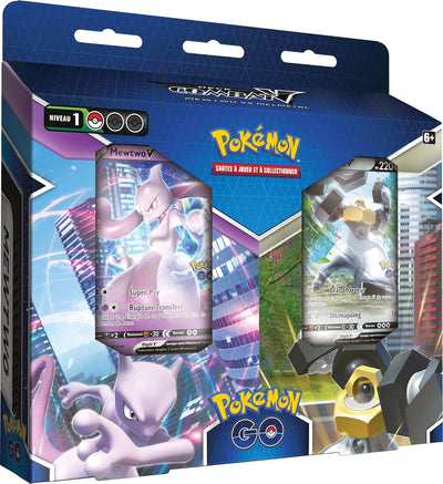 Pokémon, GO: Bundle Deck Melmetal-V/Mewtwo-V, Gesellschaftsspiel, Sammelkarten, ab 6 Jahren