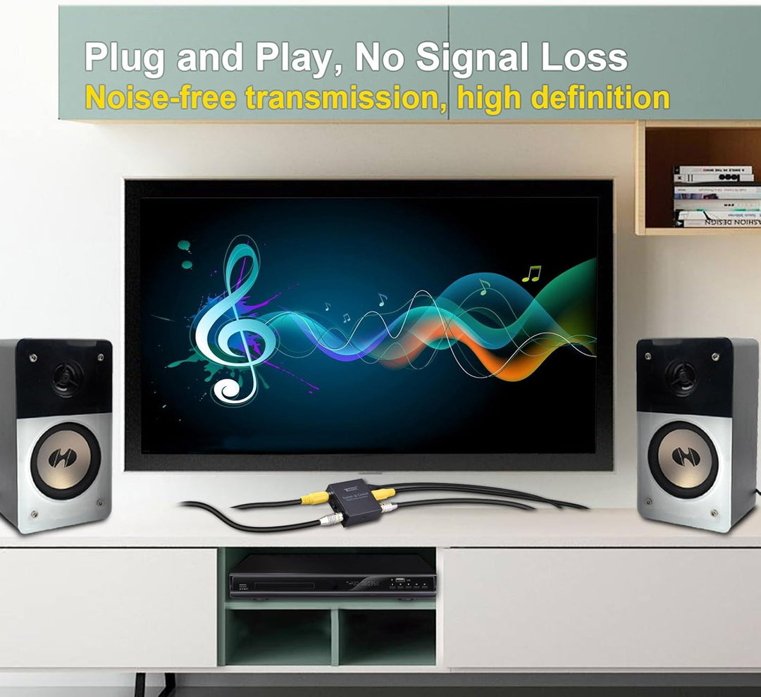 Tendak Bidirektionaler Optische SPDIF Toslink zu Koaxial Digital Audio Converter, Koaxial zu Optisch