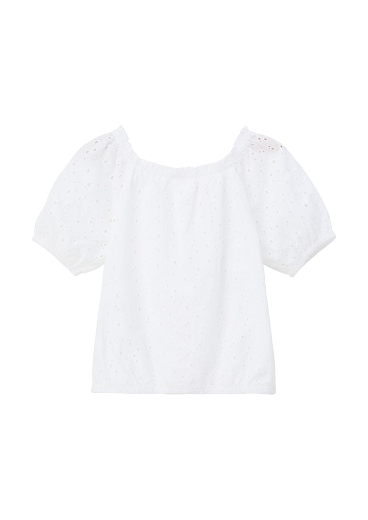 s.Oliver Bluse aus Broderie Anglaise 152 Weiss, 152 Weiß