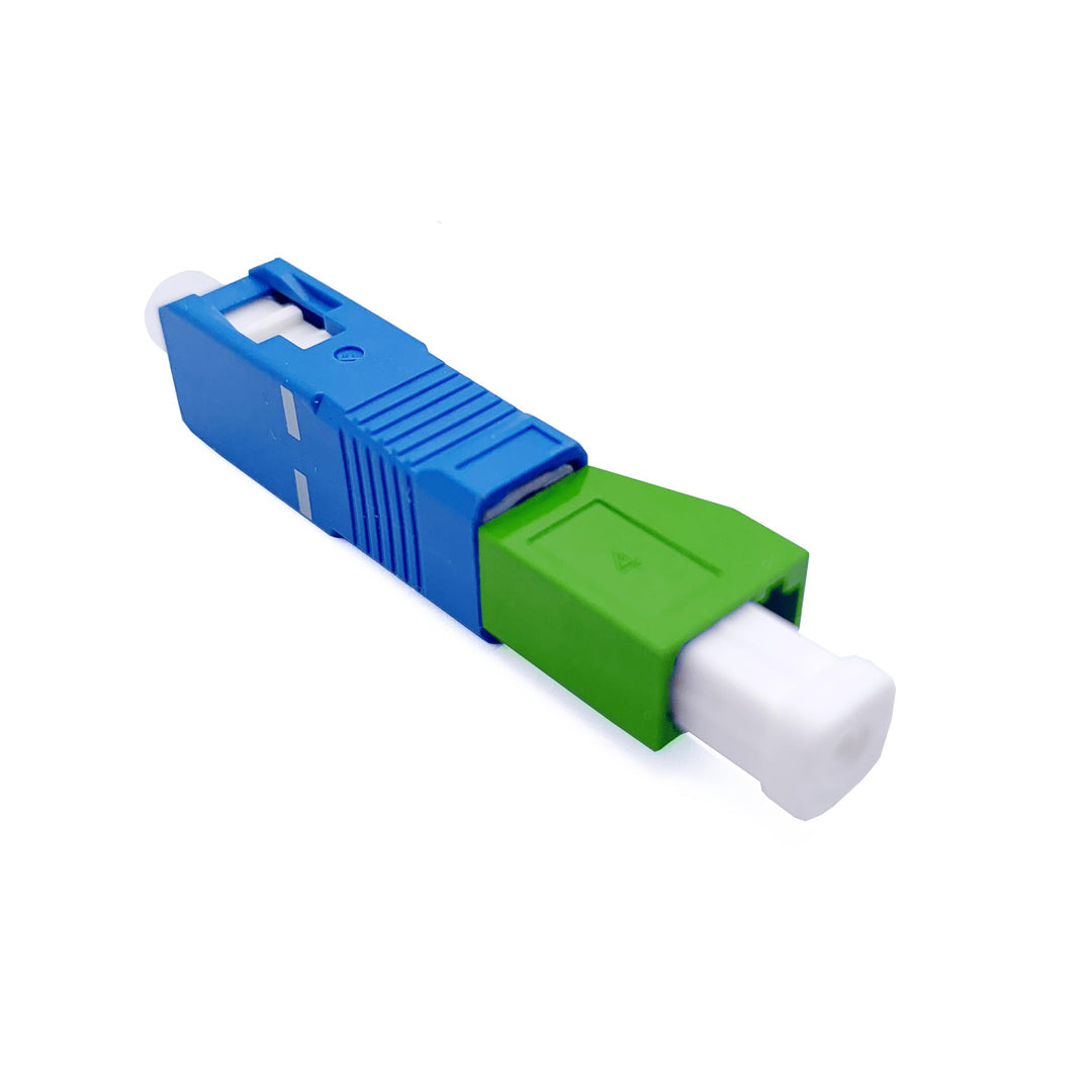 Elfcam® - Glasfaser-Adapter, Singlemode Simplex LC/APC Buchse/Female auf SC/UPC Male Stecker, 1 Stüc