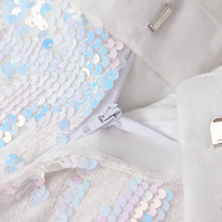 Herrenmode, Blumenmuster, glänzende Pailletten, Samt-Hose XXL Mappa Bianco, XXL Mappa Bianco