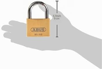 ABUS Vorhängeschloss Messing 85/60 gl.-2715 - gleichschliessend - für Kellertüren, Schuppen u. v. m.