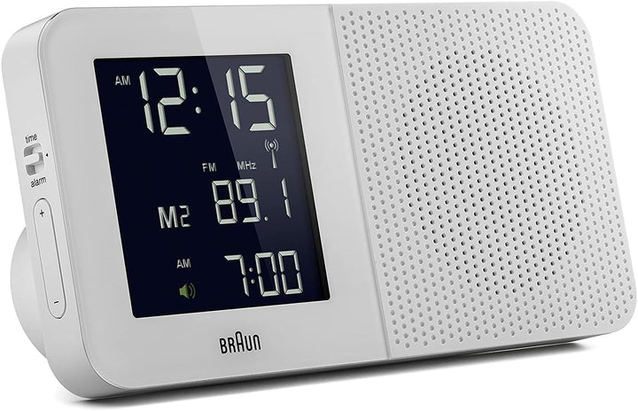 Digitaler multiregionaler Funkwecker von Braun mit FM-/AM-Radio, negatives LC-Display, Schnelleinste