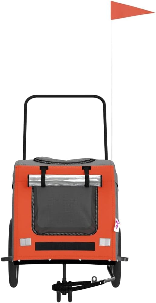 vidaXL TiertransportHaustierwagenOutdoor-Träger 63 x 121 x 65 cm Orange, 63 x 121 x 65 cm Orange