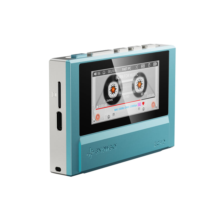 FiiO Echo Retro Hi-Res Digitaler Audio-Player, Dual-DAC-Bluetooth-Musik-Player, 4,4 mm symmetrischer