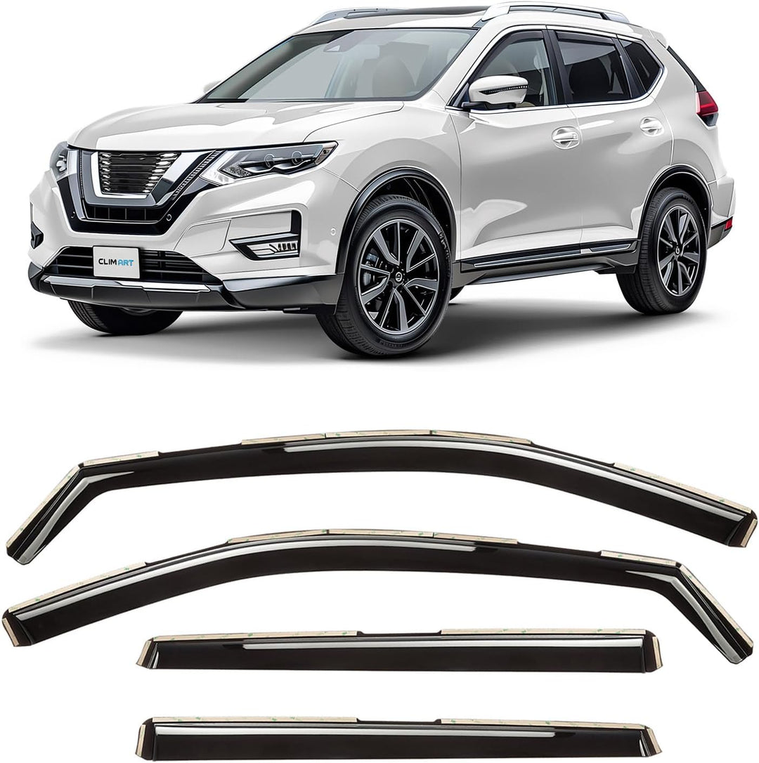 CLIM ART Windabweiser für Nissan X-Trail 2014-2020 Autofenster Regenschutz, Regenabweiser, Integrier