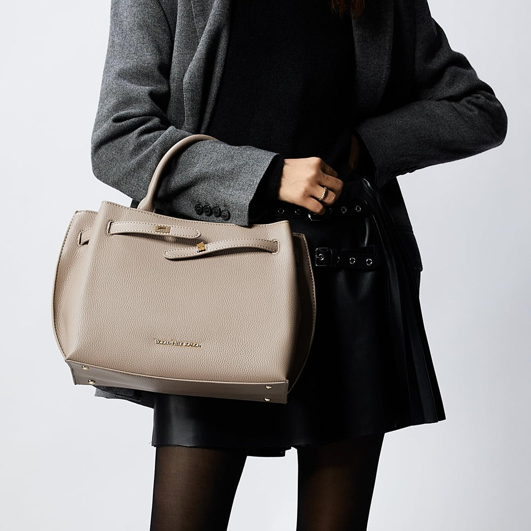 VICTORIA HYDE Handtaschen Damen Gross PU Leder Shopper Damen Handtasche Schwarz Elegant Schultertasc