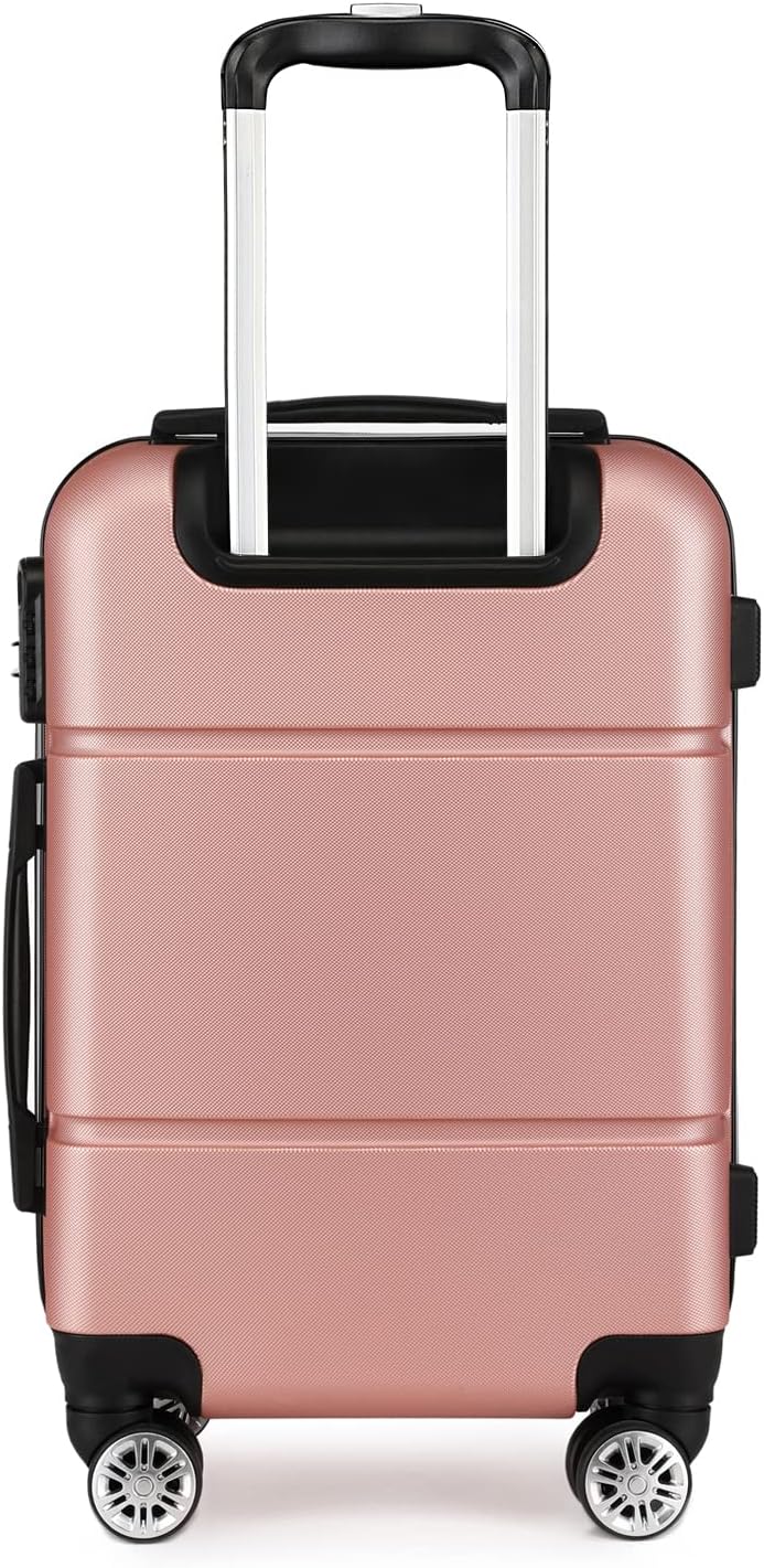 Kono Reisekoffer Handgepäck Koffer mit Rollen Hartschale Trolley 55x38x22cm 33 Liter Leichtgewicht A
