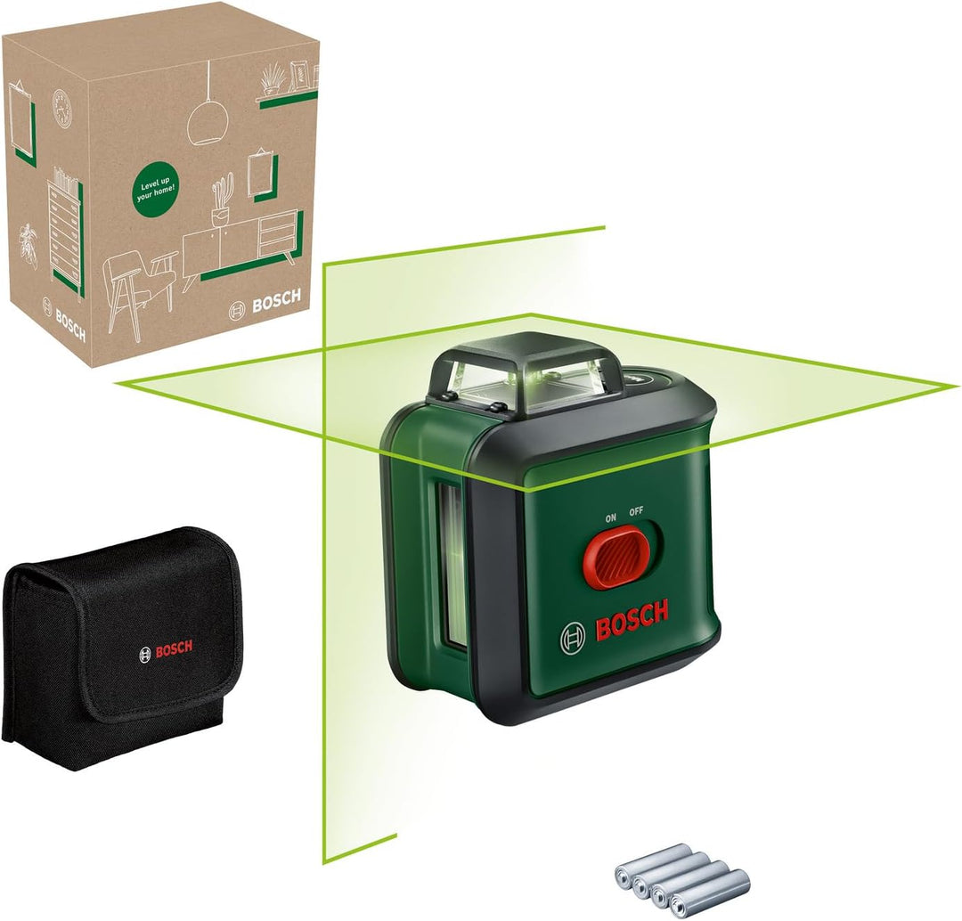 Bosch Home and Garden Kreuzlinienlaser UniversalLevel 360 (vertikale + horizintale Laserlinien inkl.