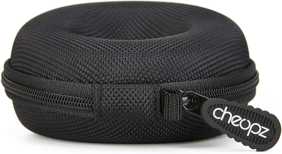 Cheopz Reise-Uhrenetui für Armbanduhren und Smart-Uhren bis 50 mm, Schwarz