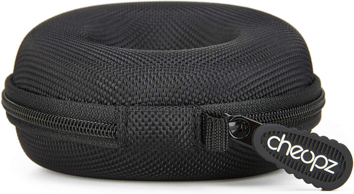 Cheopz Reise-Uhrenetui für Armbanduhren und Smart-Uhren bis 50 mm, Schwarz