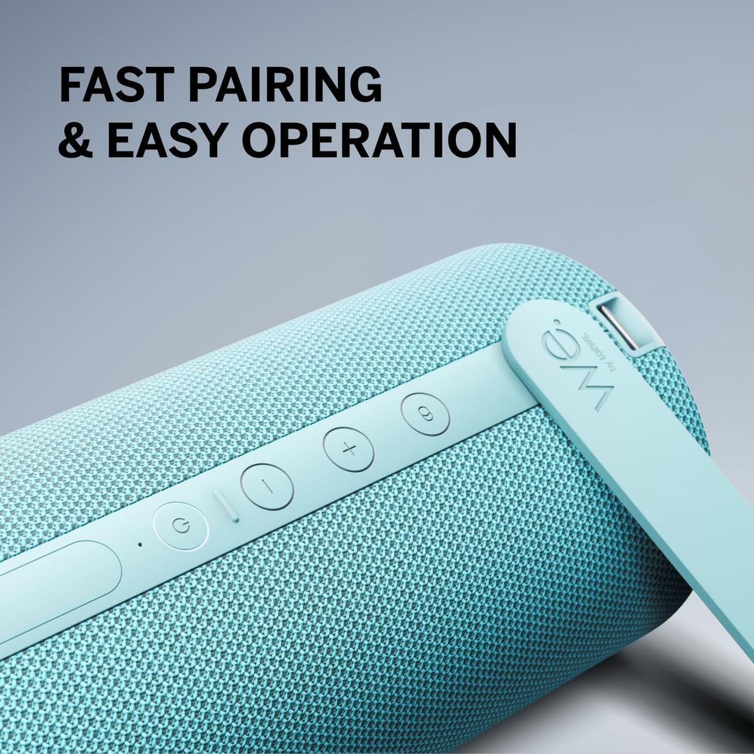 Loewe We. HEAR 2 Aqua Blue, Bluetooth Lautsprecher, 60W, Wasserresistent, Tragbar, Aufladbar, 17h La