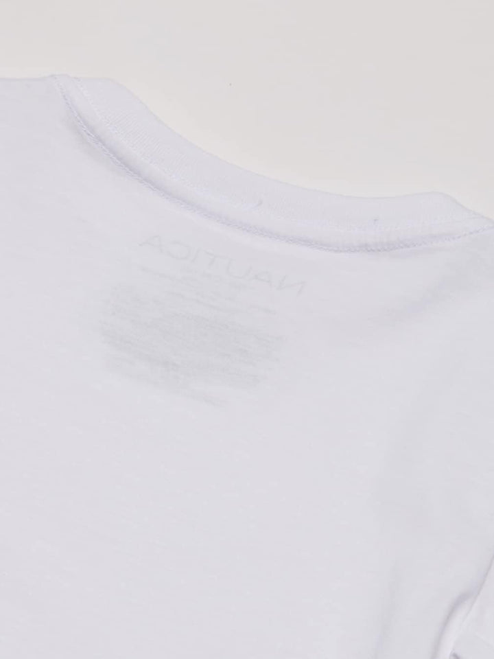 Nautica Jungen Short Sleeve Solid Crew Neck Tee Hemd M Weiss, M Weiß
