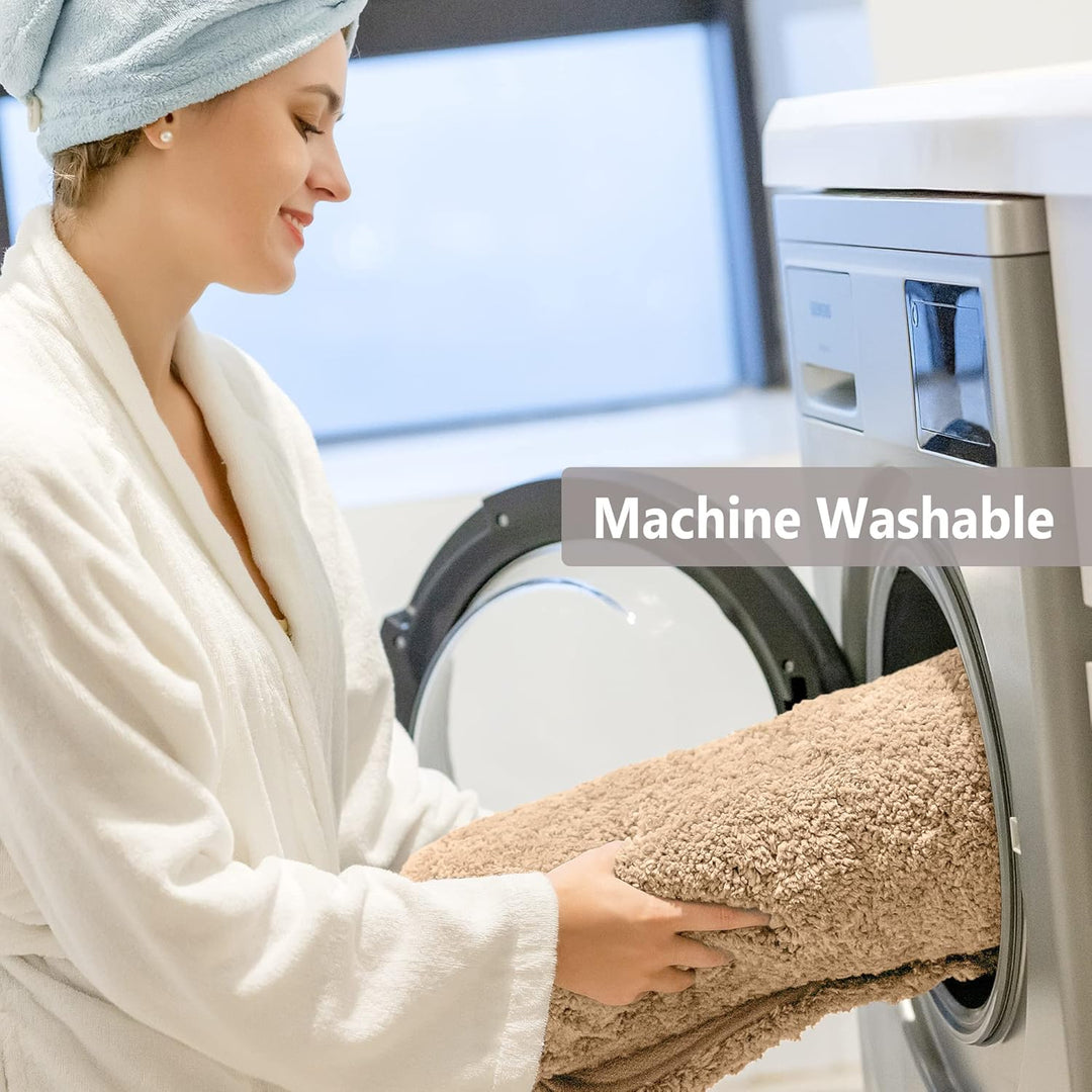 VANZAVANZU Badematte rutschfest Badteppich Extra Lange Verdickt Badezimmerteppich Weich Badeteppich