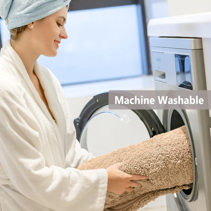 VANZAVANZU Badematte rutschfest Badteppich Extra Lange Verdickt Badezimmerteppich Weich Badeteppich