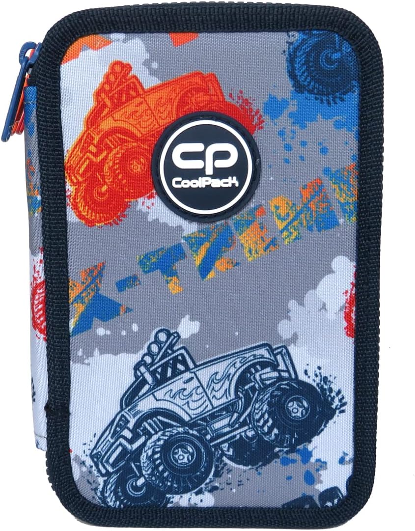 CoolPack XXL Federtasche Federmappe 3-Fach Schulstiftetui, dreifaches Federmäppchen, Federmäppchen f