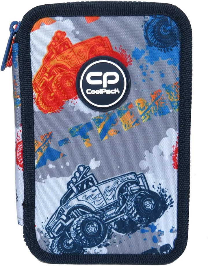 CoolPack XXL Federtasche Federmappe 3-Fach Schulstiftetui, dreifaches Federmäppchen, Federmäppchen f