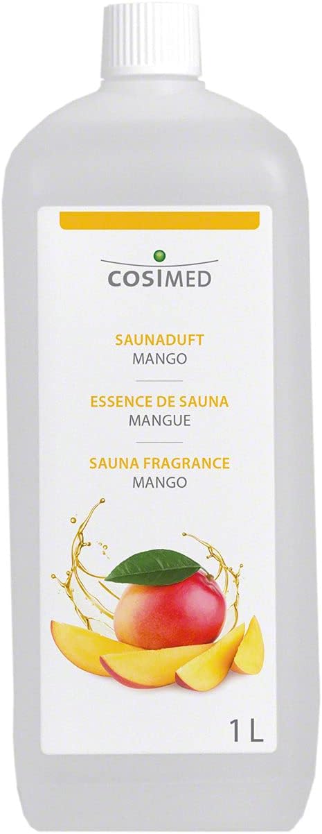 cosiMed Saunaduft Mango, Konzentrat, Saunaaufguss, Saunazubehör 1 l, 1 l
