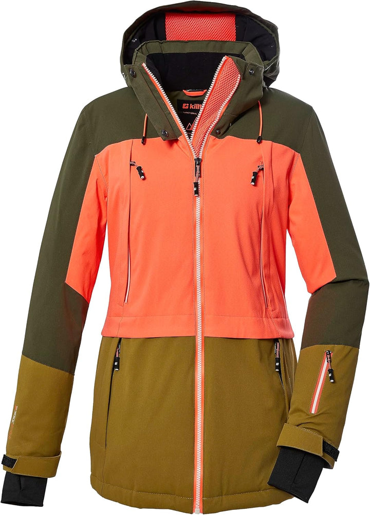 Killtec Damen Ksw 91 Wmn Ski Jckt Skijacke/Funktionsjacke mit abzippbarer Kapuze und Schneefang 44 G