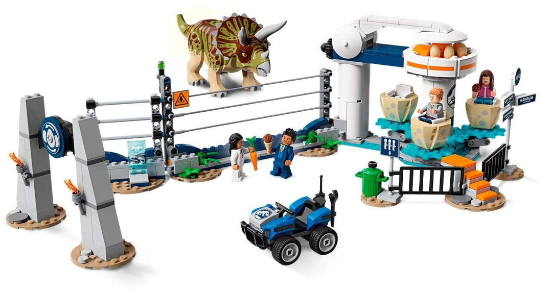 LEGO Jurassic World 75937 Triceratops-Randale, Bauset Mehrfarbig, Mehrfarbig