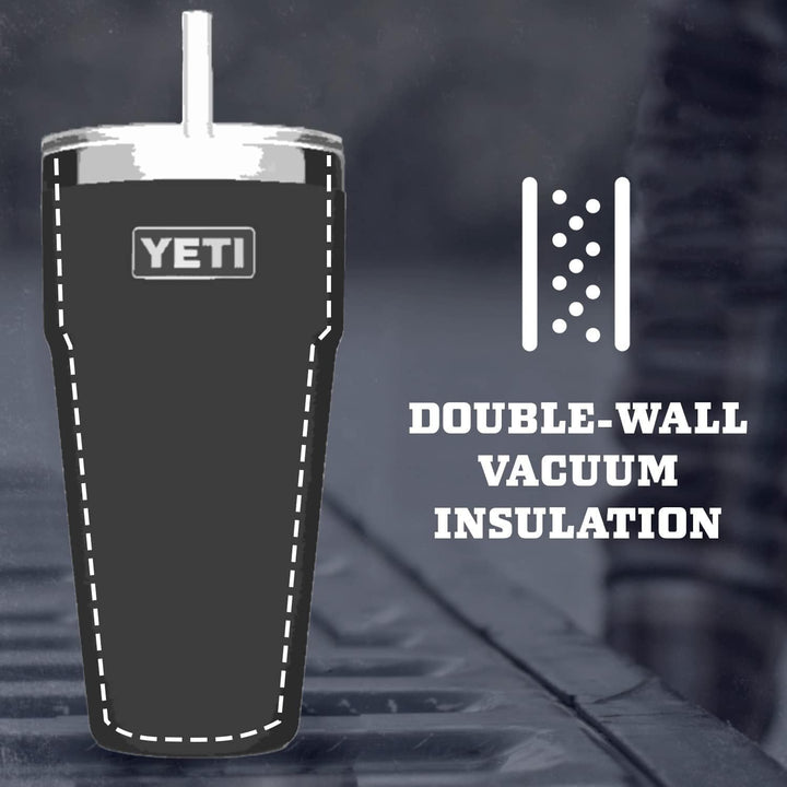 YETI Strohhalmbecher, 26 oz (760 ml), Charcoal, Charcoal