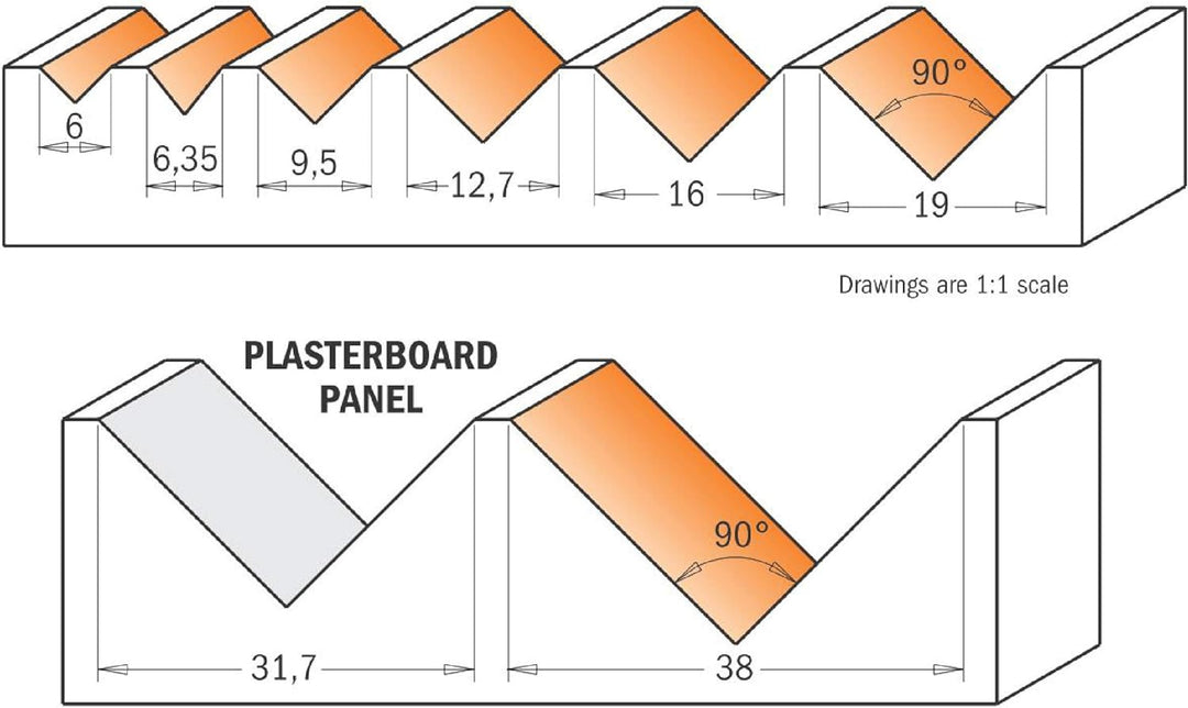 CMT Orange Tools 915.817.11 V (90) HM – Fräser Steckplätze S 12 D 31.7 x 16