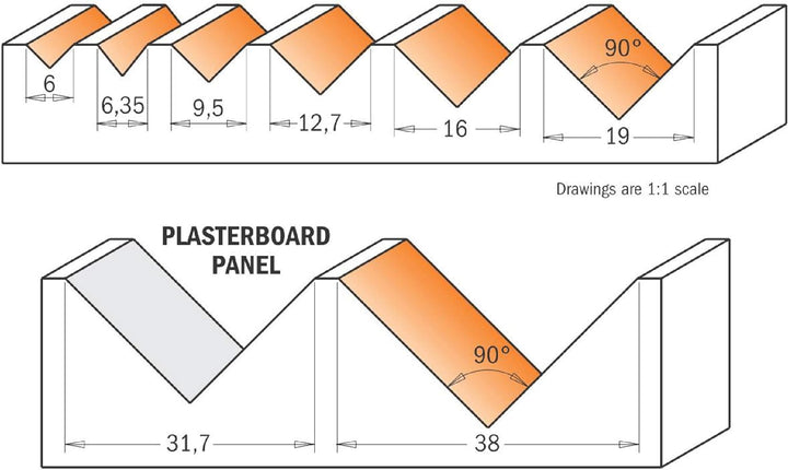 CMT Orange Tools 915.817.11 V (90) HM – Fräser Steckplätze S 12 D 31.7 x 16