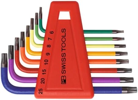 PB Swiss Tools Winkelschraubendreher-Satz, für Torx, pulverbeschichtet, 8-teilig
