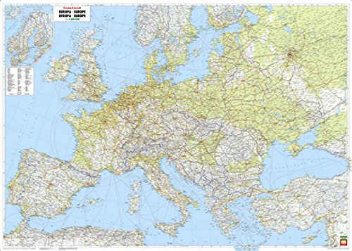 Europa physisch, Poster, 1:2,6 Mill, Grossformat: Plano (freytag & berndt Auto + Freizeitkarten), Ka