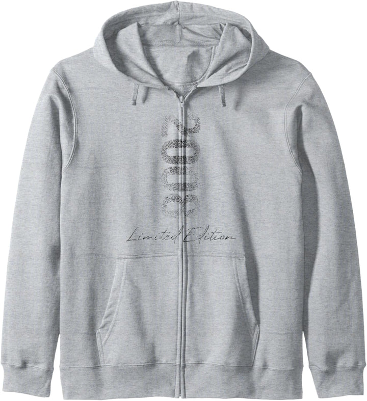 Geburtstag 2008 Limited Edition Geschenk Used Grunge Vintage Kapuzenjacke