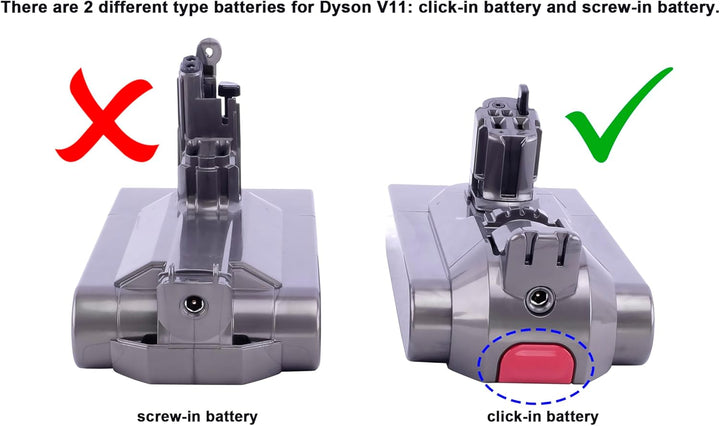 PowerSmart® 3600mAh Click-in Akku für Dyson V11 Parquet Extra, V11 Total Clean, V11 Total Clean Extr