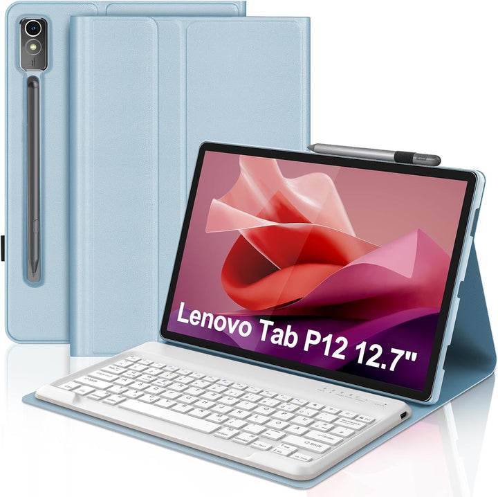 IVEOPPE Tastatur für Tab P12, Hülle mit Tastatur für P12 12.7" 2023, Magnetische Kabelloser Bluetoot