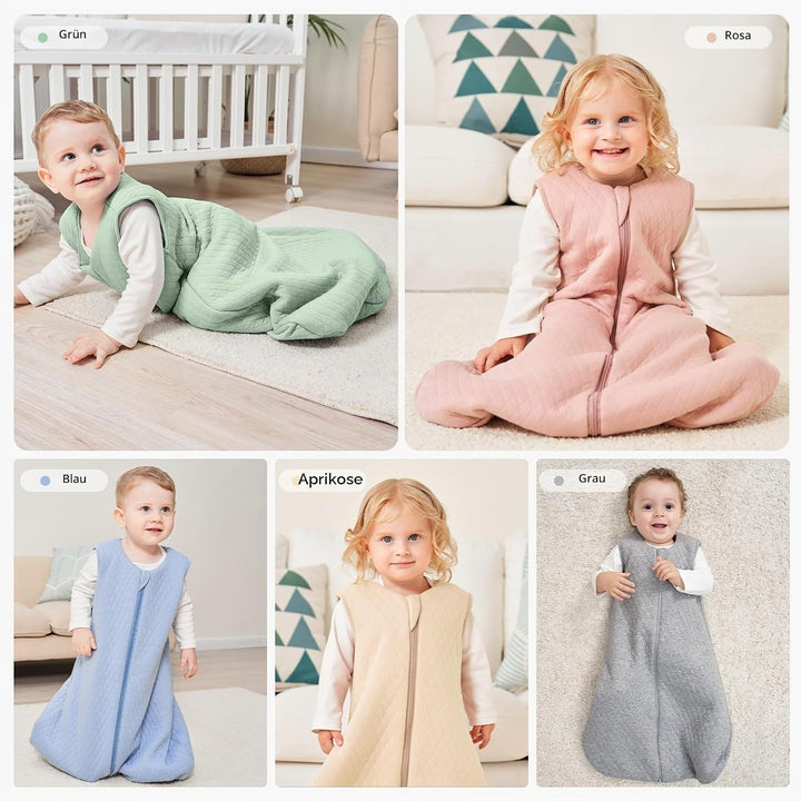 Yoofoss Schlafsack Baby Winter Baumwolle 2.5 TOG Warm Baby Winterschlafsack Weich Babyschlafsack Neu