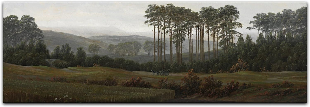 Bilderdepot24 Bild auf Leinwand | Caspar David Friedrich Der Nachmittag in 120x40 cm als Wandbild |
