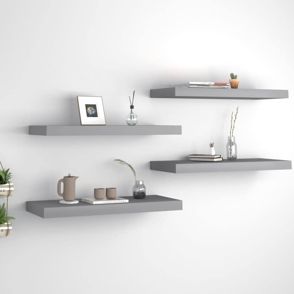 FIRBNUS Floating Wall Shelf 60x23,5x3,8 cm 4 STK. Schweberegal Hängeregal Regale Wandregale Regalbod