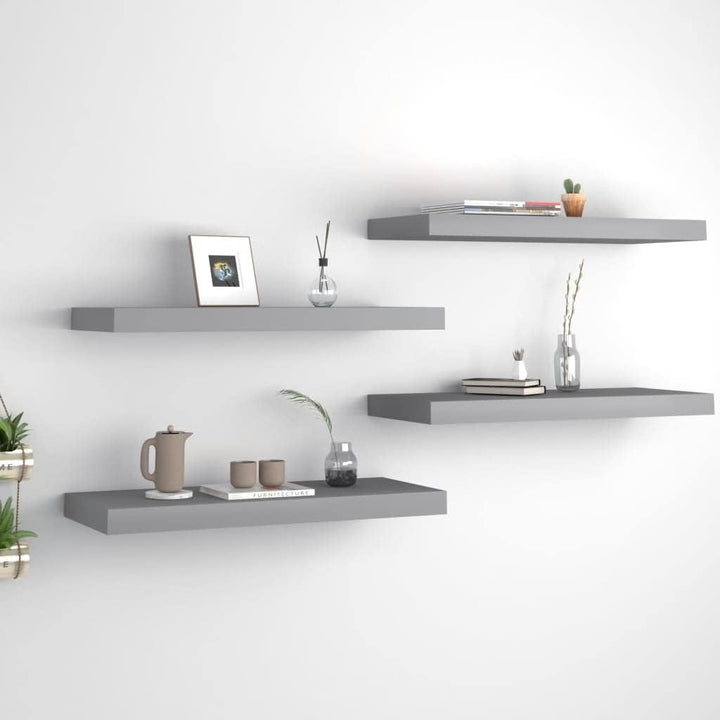 FIRBNUS Floating Wall Shelf 60x23,5x3,8 cm 4 STK. Schweberegal Hängeregal Regale Wandregale Regalbod